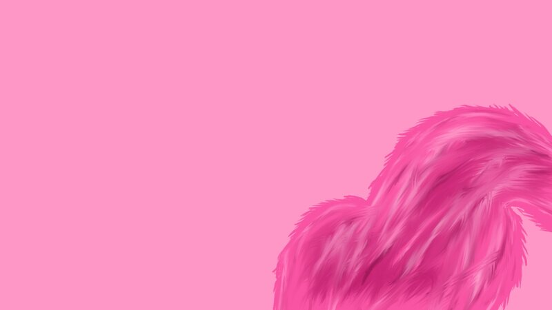 Pink Fluffy Object