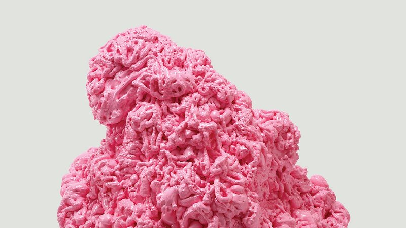 Pink Foam Sculpture