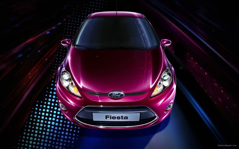 Pink Ford Fiesta car