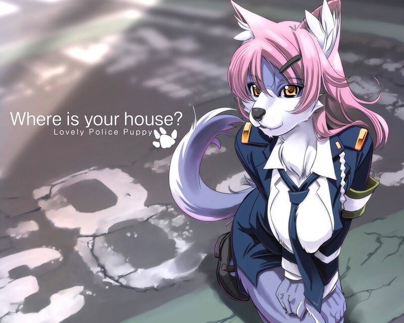 pink fox police officer