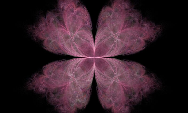 Pink Fractal Butterfly — Ethereal
