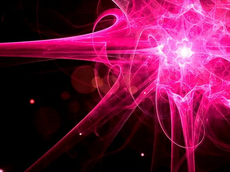 Pink Fractal Energy Burst — Energetic