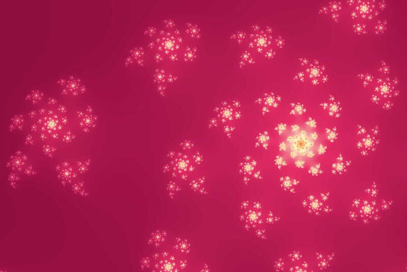 pink fractal flower patterns