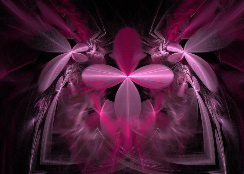 Pink Fractal Flower