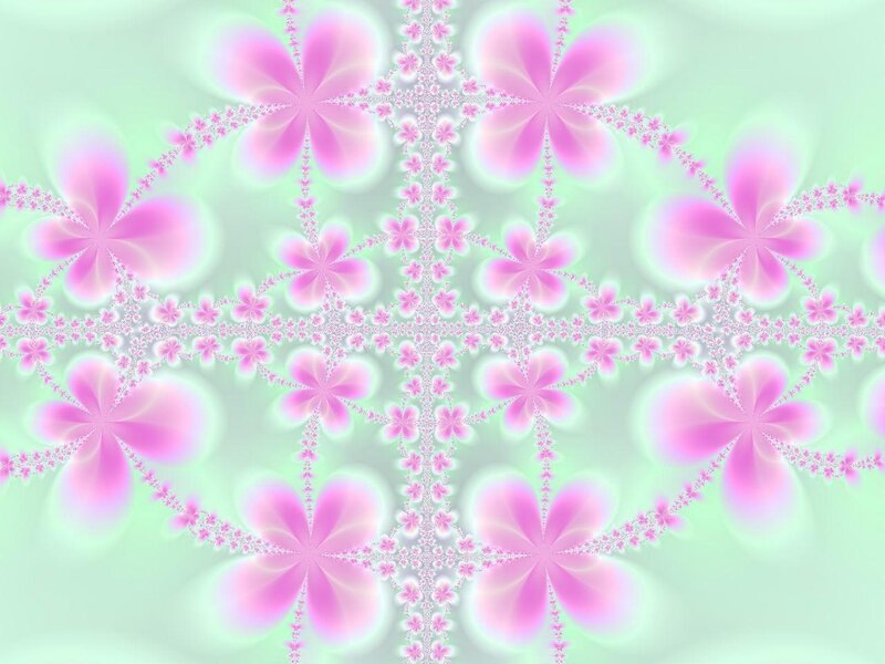 Pink Fractal Flowers — Calm