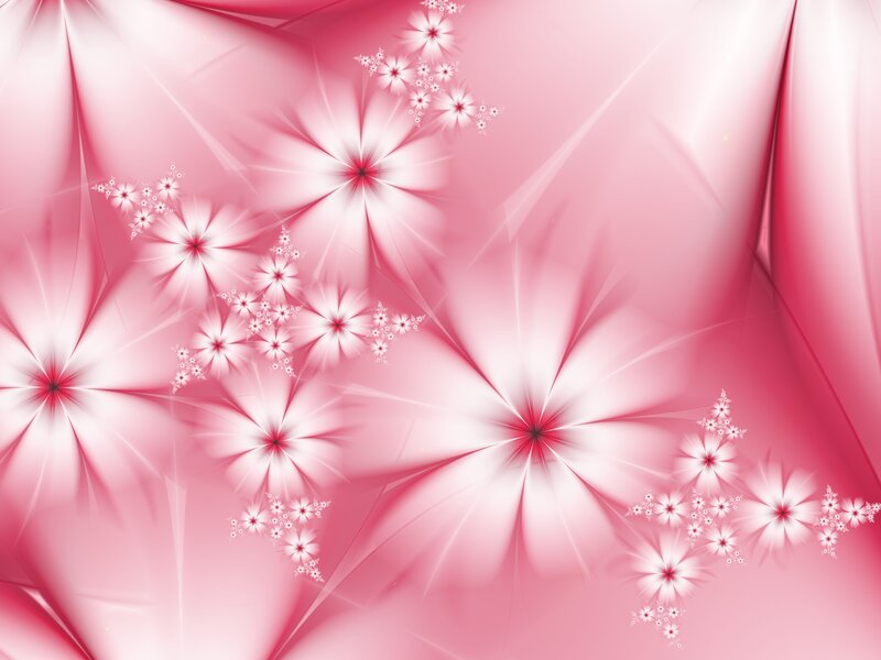 Pink Fractal Flowers