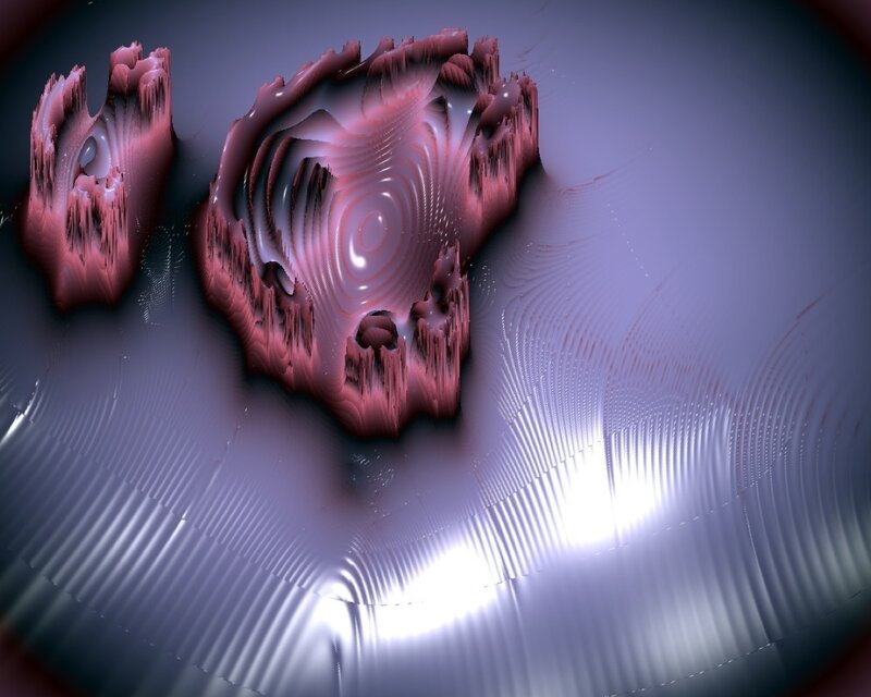 Pink Fractal Formations — Purple