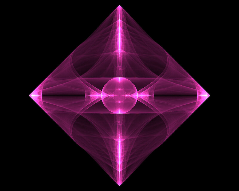 pink fractal geometric design