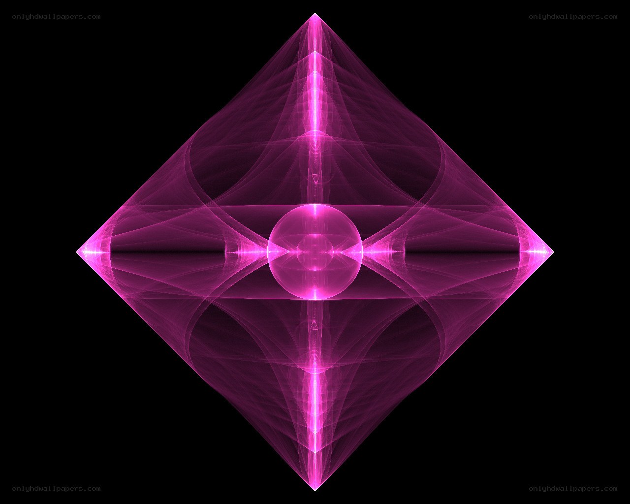 pink fractal geometric design