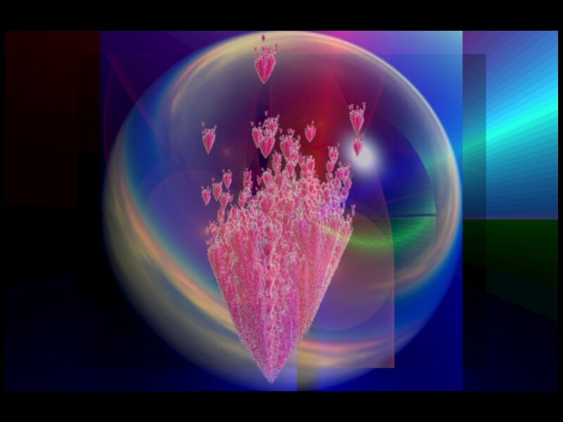 Pink Fractal Heart