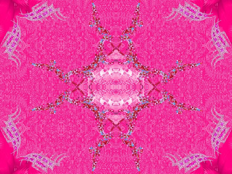 Pink Fractal Mandala — Hypnotic