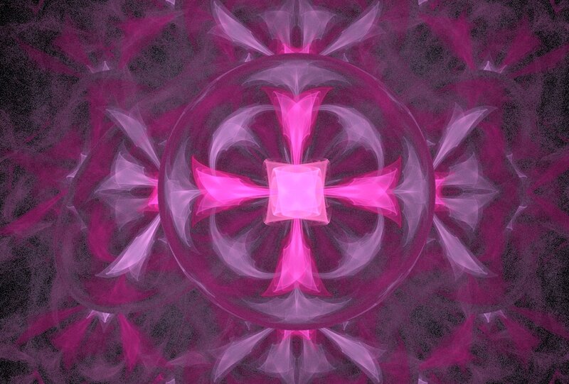 Pink Fractal Mandala