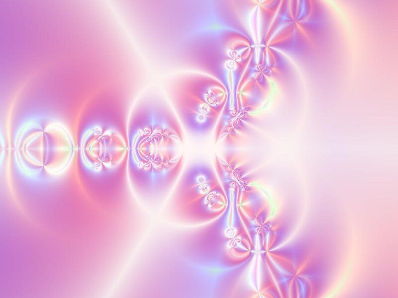 Pink Fractal Pattern — Ethereal, Abstract