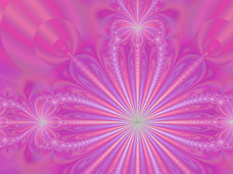 Pink Fractal Pattern — Hypnotic