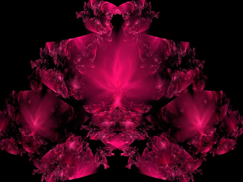 Pink Fractal Pattern — Magenta