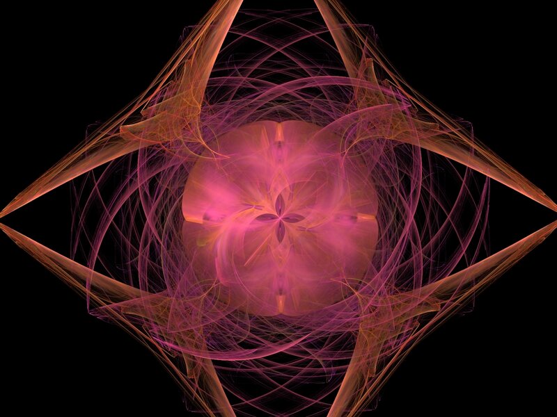 Pink Fractal Pattern — Mystical