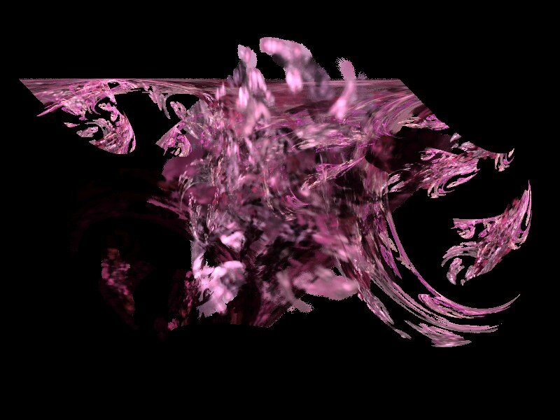 Pink Fractal Pattern — Purple