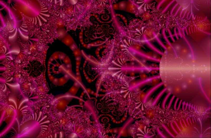 Pink Fractal Patterns — Magenta