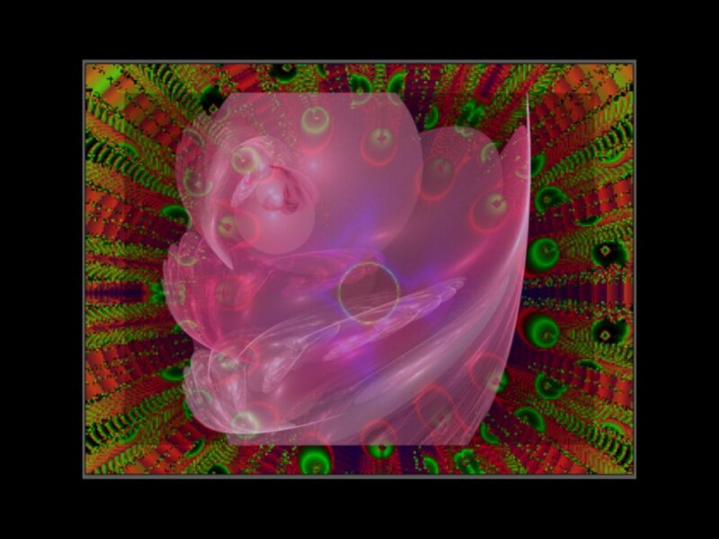 Pink Fractal Shape