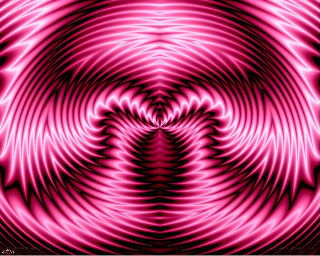 pink fractal spiral pattern