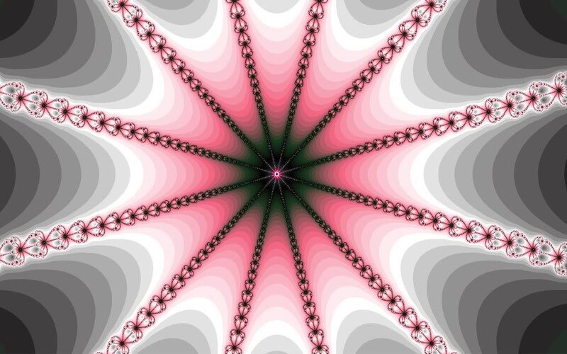 pink fractal star pattern