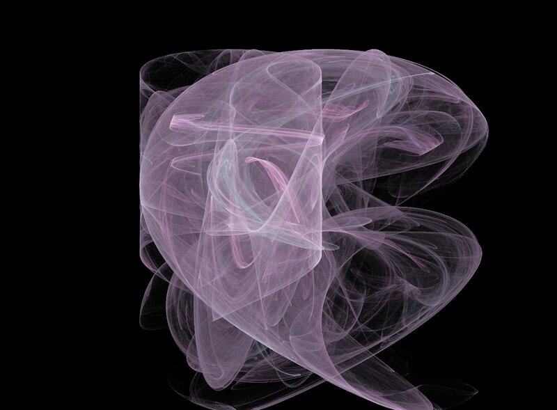 Pink Fractal Swirl — Purple