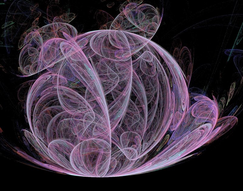 Pink Fractal Swirls