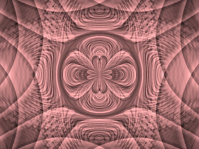 pink fractal symmetry pattern
