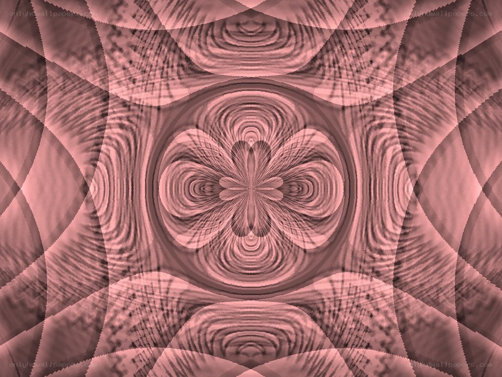 pink fractal symmetry pattern