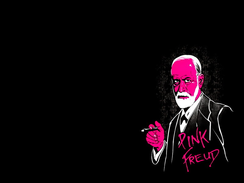 Pink Freud illustration