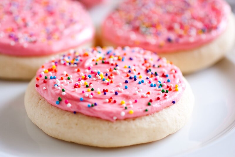 Pink Frosted Cookies — Sweet