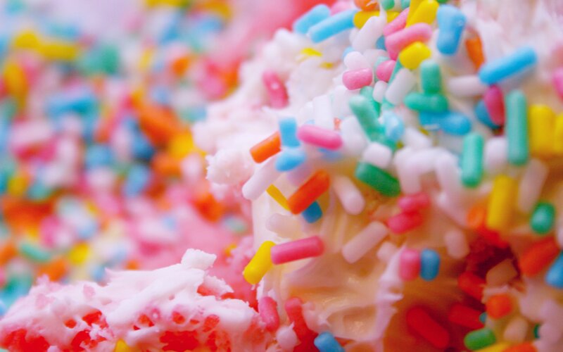 Pink Frosted Cupcake — Sweet