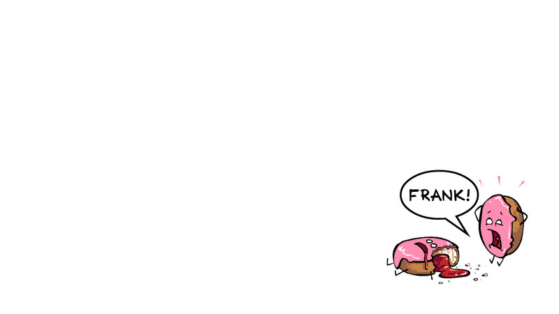 Pink-frosted Donuts — White