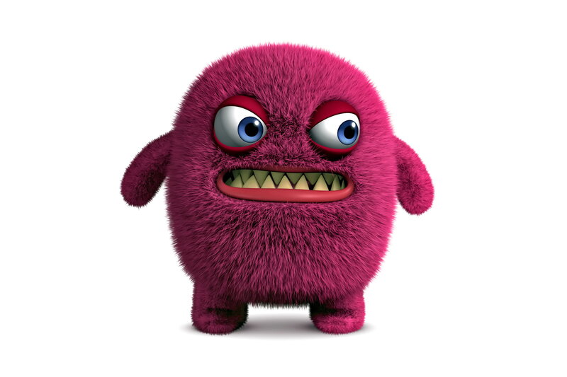 Pink Furry Monster — Magenta