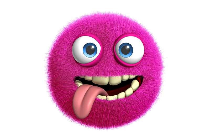 Pink Furry Monster