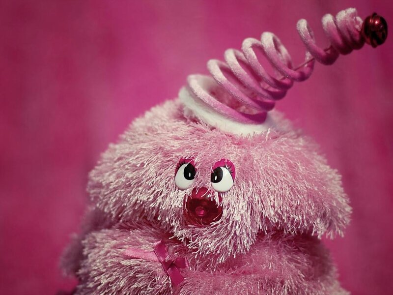 Pink Fuzzy Toy