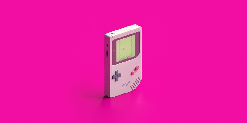 Pink Game Console