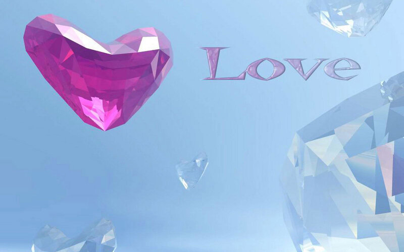 Pink Gemstone Heart