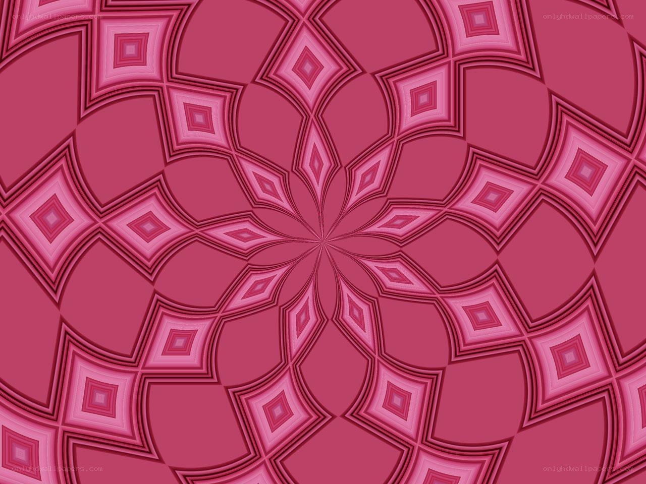 pink geometric mandala pattern