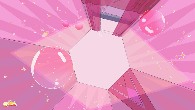 Pink Geometric Room