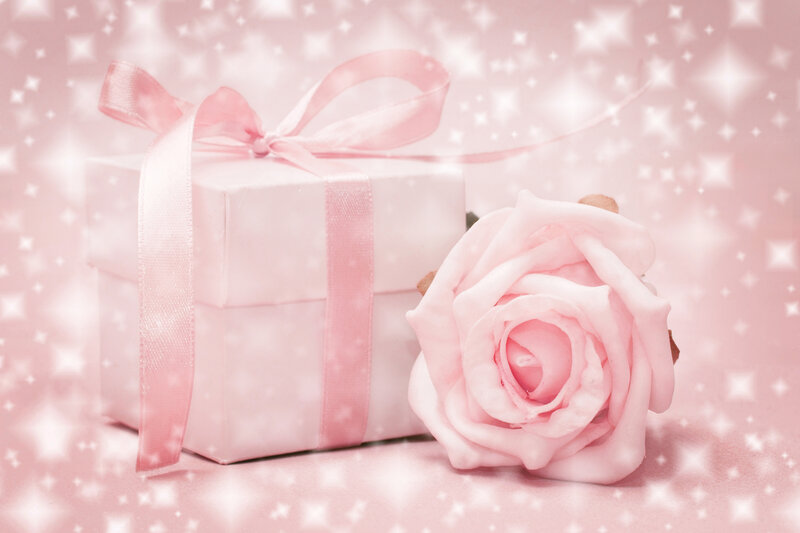 Pink Gift Box and Rose