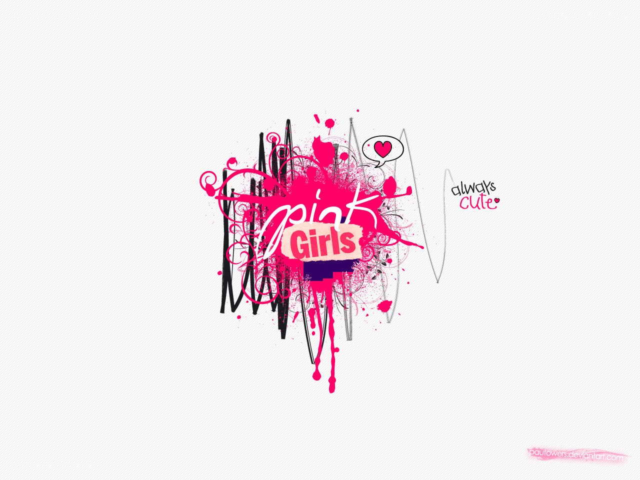 pink girls art design