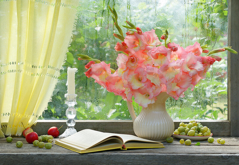 Pink Gladiolus Bouquet — Serene