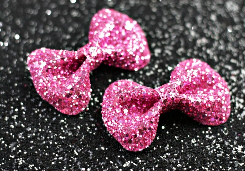 Pink Glitter Bows