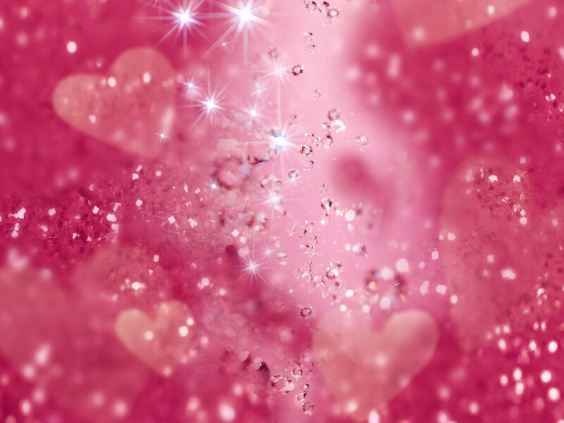 Pink Glitter Hearts — Dreamy