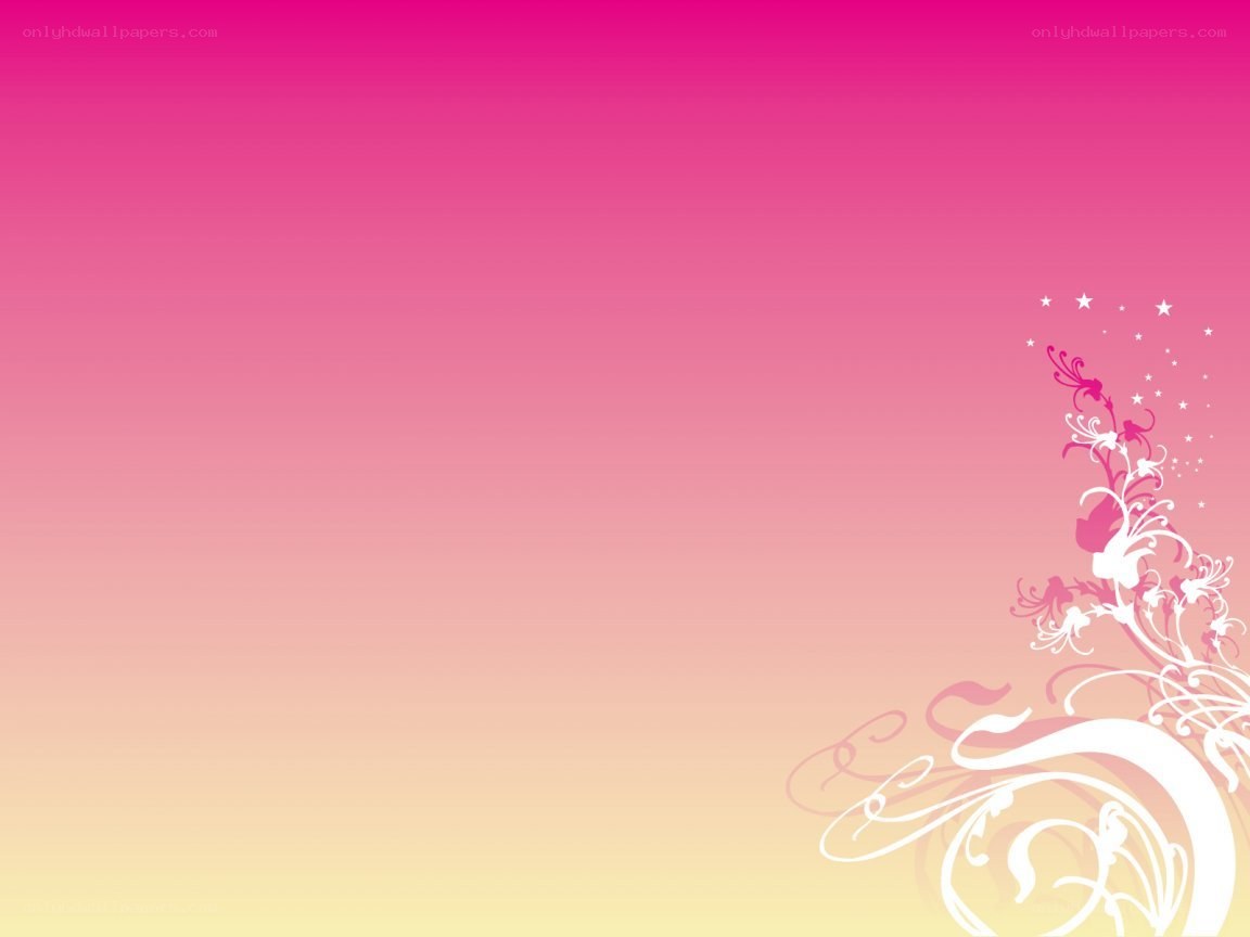 pink gradient with floral design