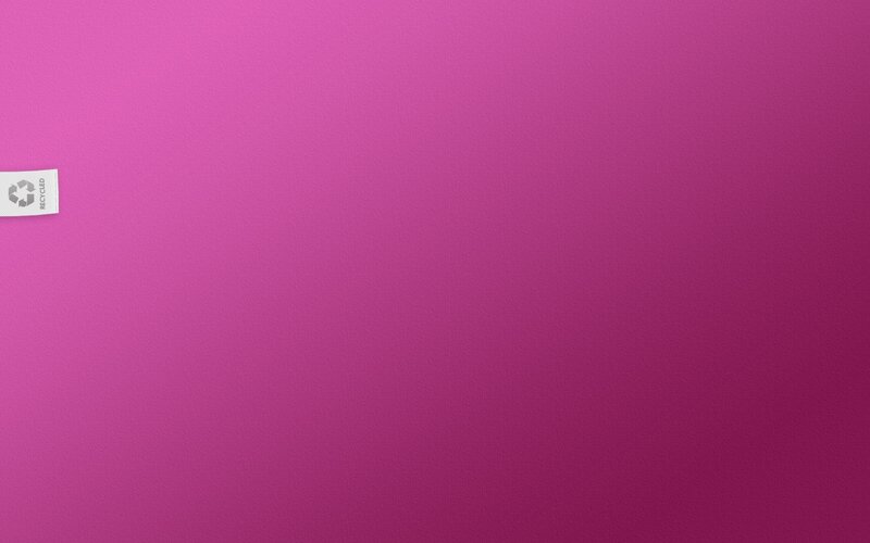 pink gradient with recycle label