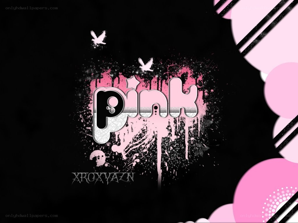 pink graffiti art with birds