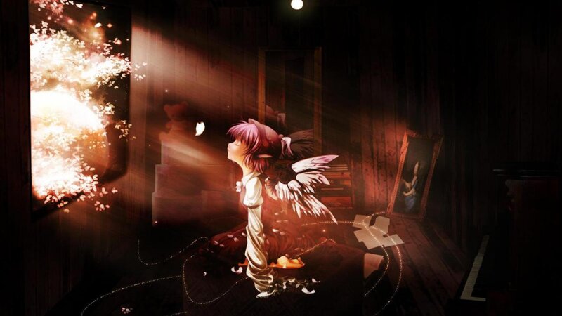 Pink-haired Angel Child — Brown