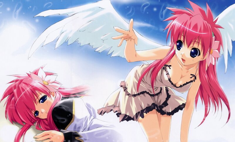 Pink-haired Angel Girl — Pink, Playful